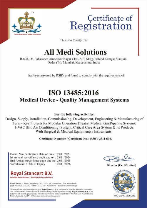 All Medi Solutions ISO 13485